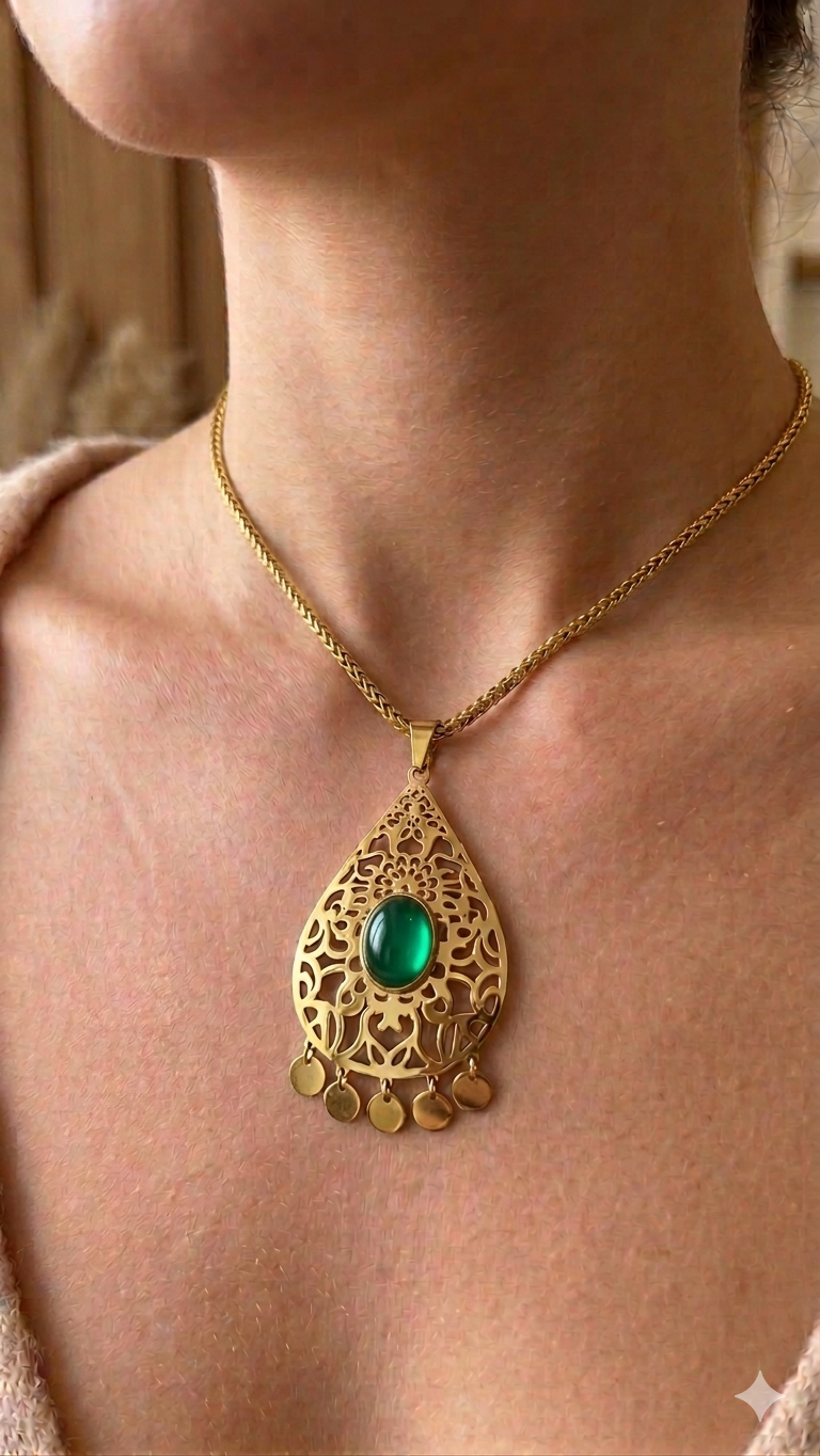 Collier messkia 3500 DA acier inoxydable garantie 10 ans ✨