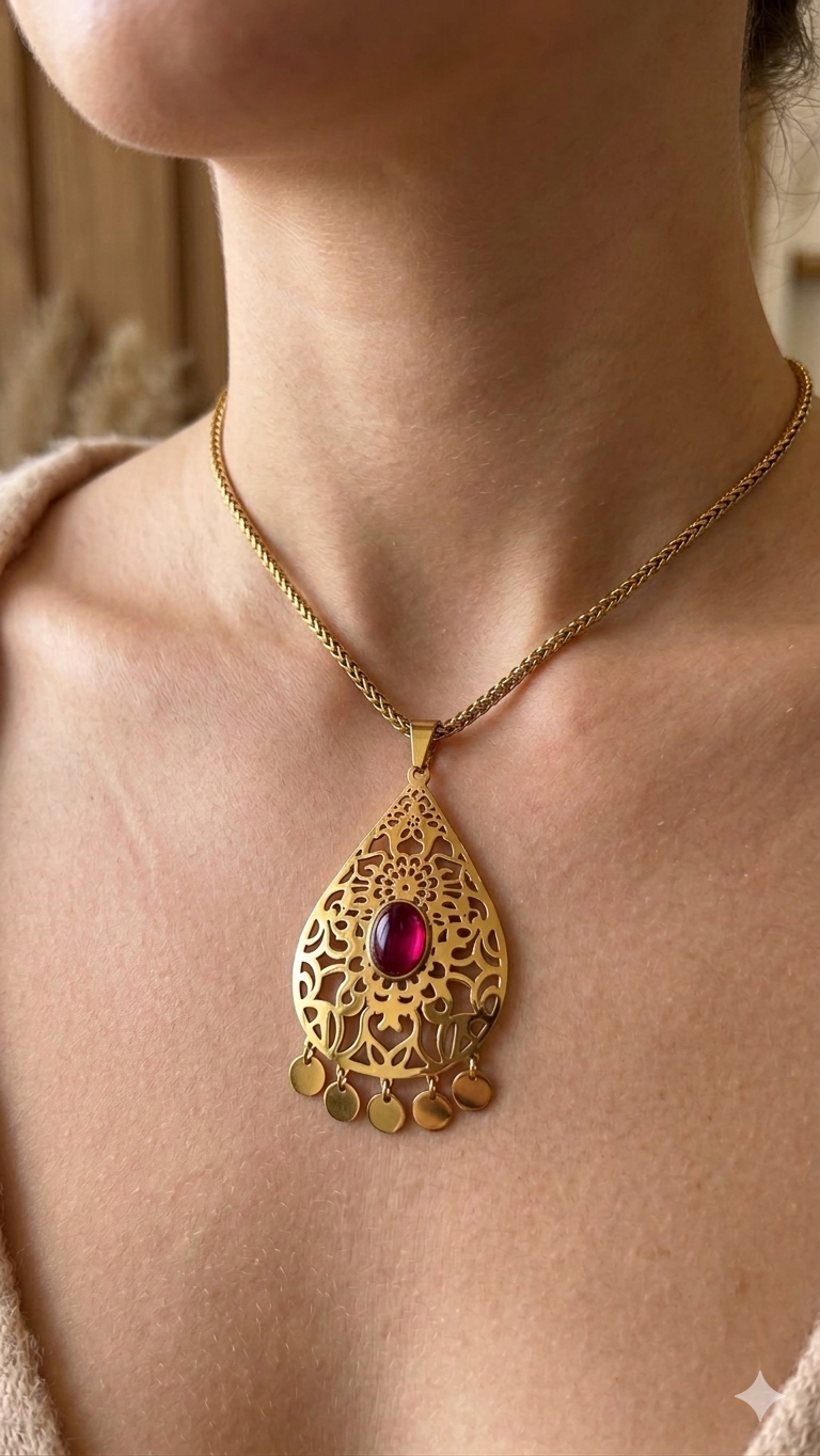 Collier messkia 3500 DA acier inoxydable garantie 10 ans ✨