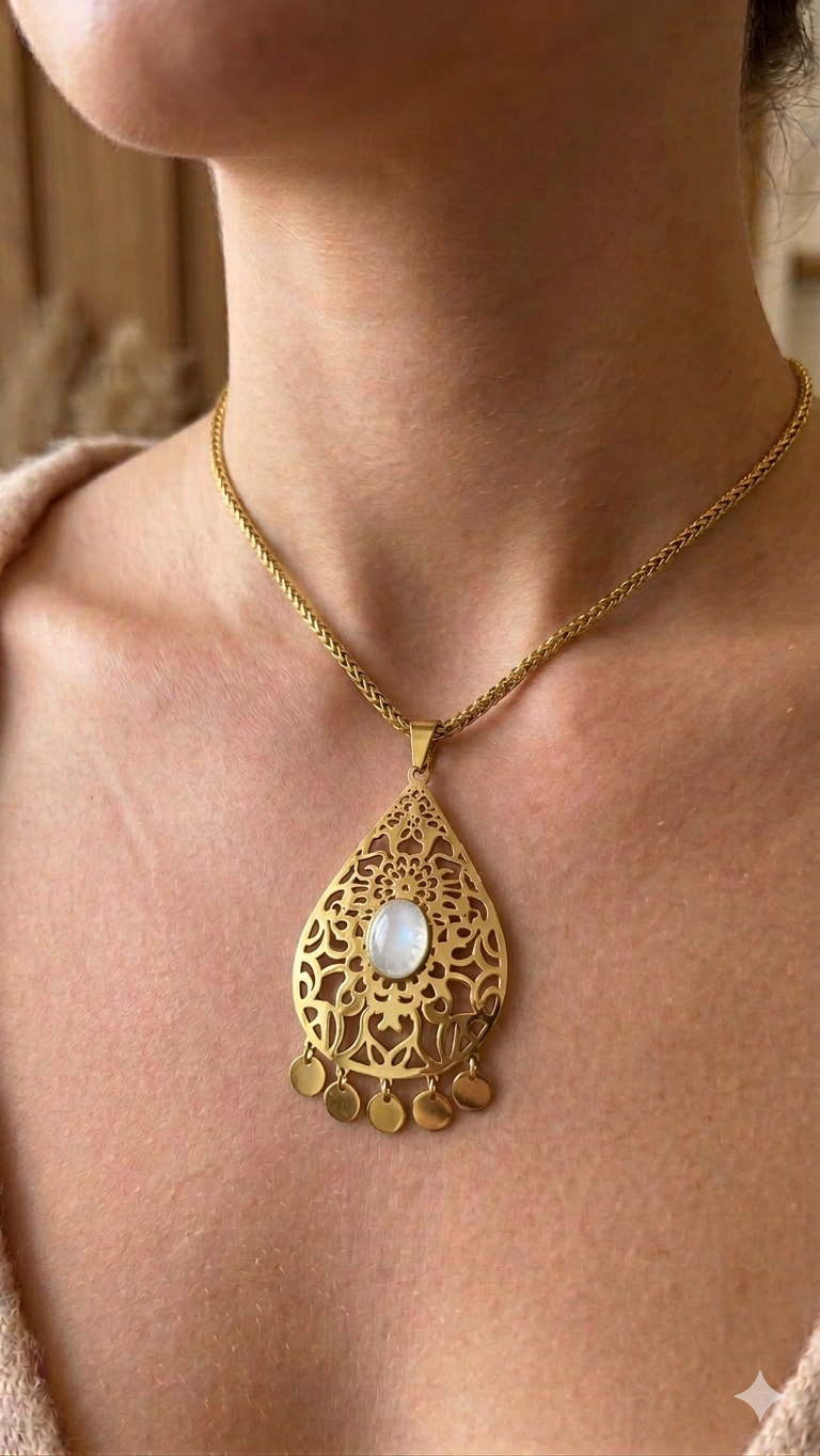 Collier messkia 3500 DA acier inoxydable garantie 10 ans ✨