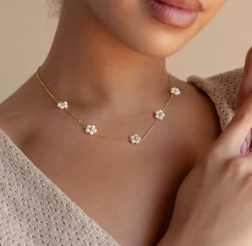 PARURE FLOWER 2 PCS | طقم الازهار نعومة تسرق الانظار ❤️✨ | اطلب الان و عندك هدية 🎁