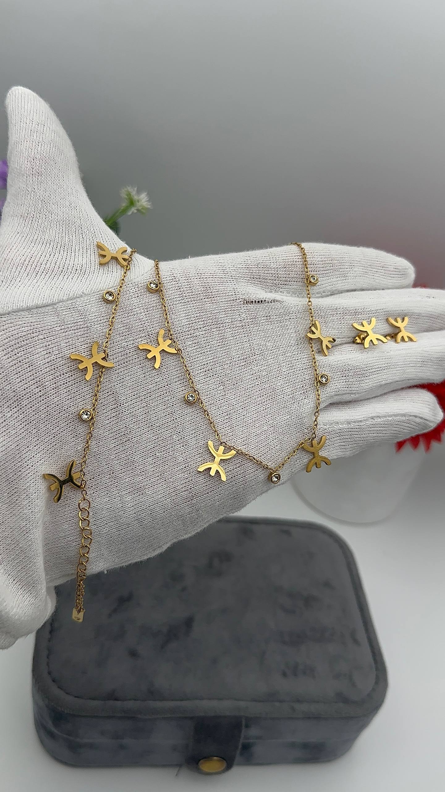 parure kabyle 3 Pcs | ❤️ طقم قبائلي بربر – تراث يلمع بروح عصرية ♓️ | اطلب الان و عندك هدية 🎁