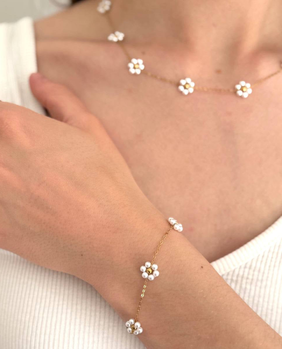 PARURE FLOWER 2 PCS | طقم الازهار نعومة تسرق الانظار ❤️✨ | اطلب الان و عندك هدية 🎁