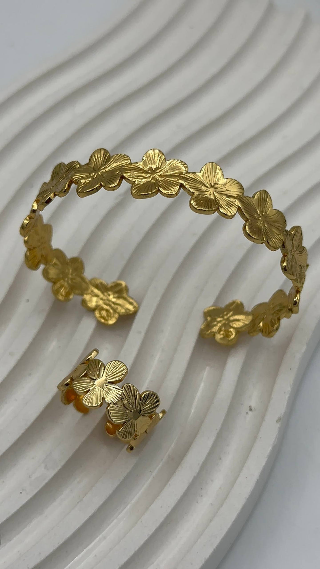 Bracelet et bague flora jonc 3490 DA