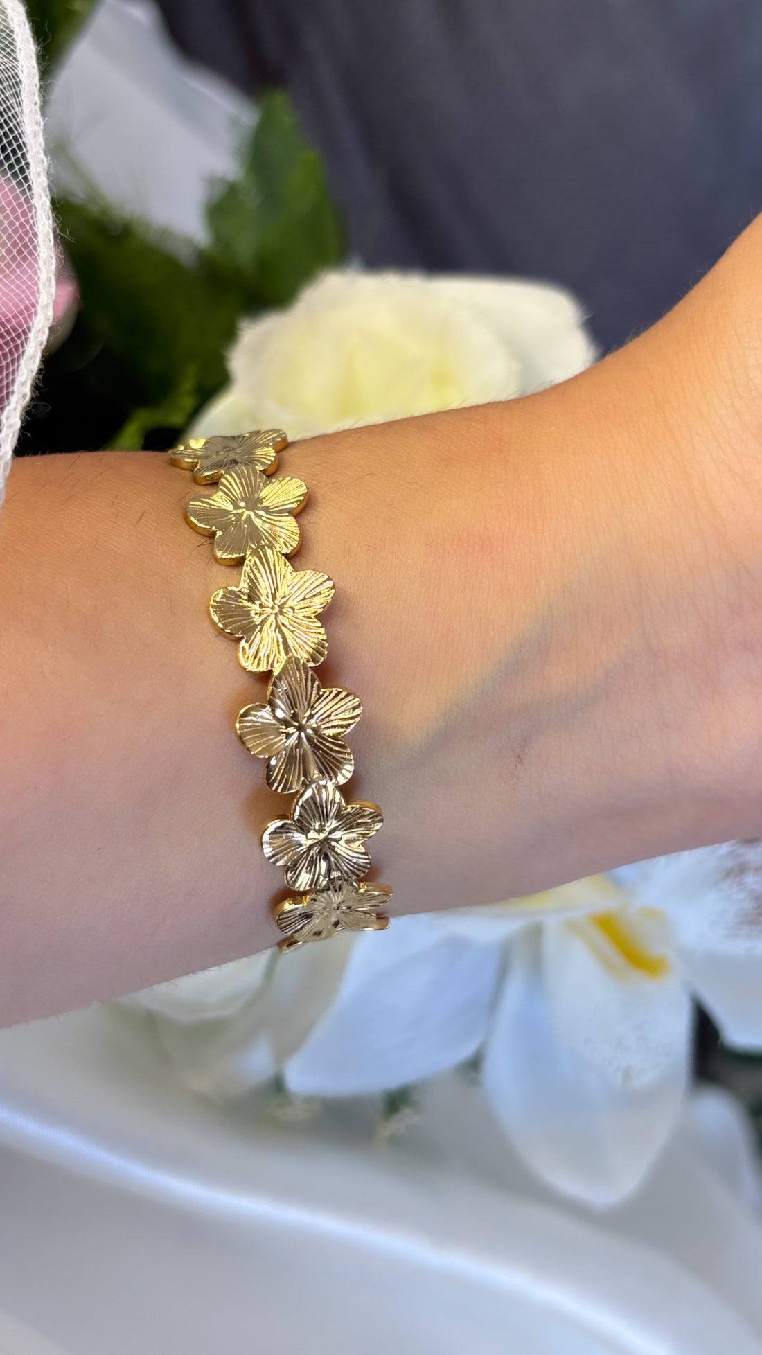 Bracelet et bague flora jonc 3490 DA