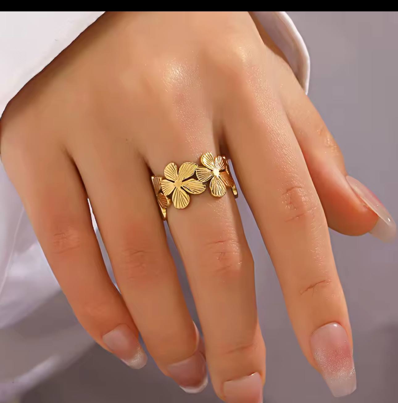 Bracelet et bague flora jonc 3490 DA