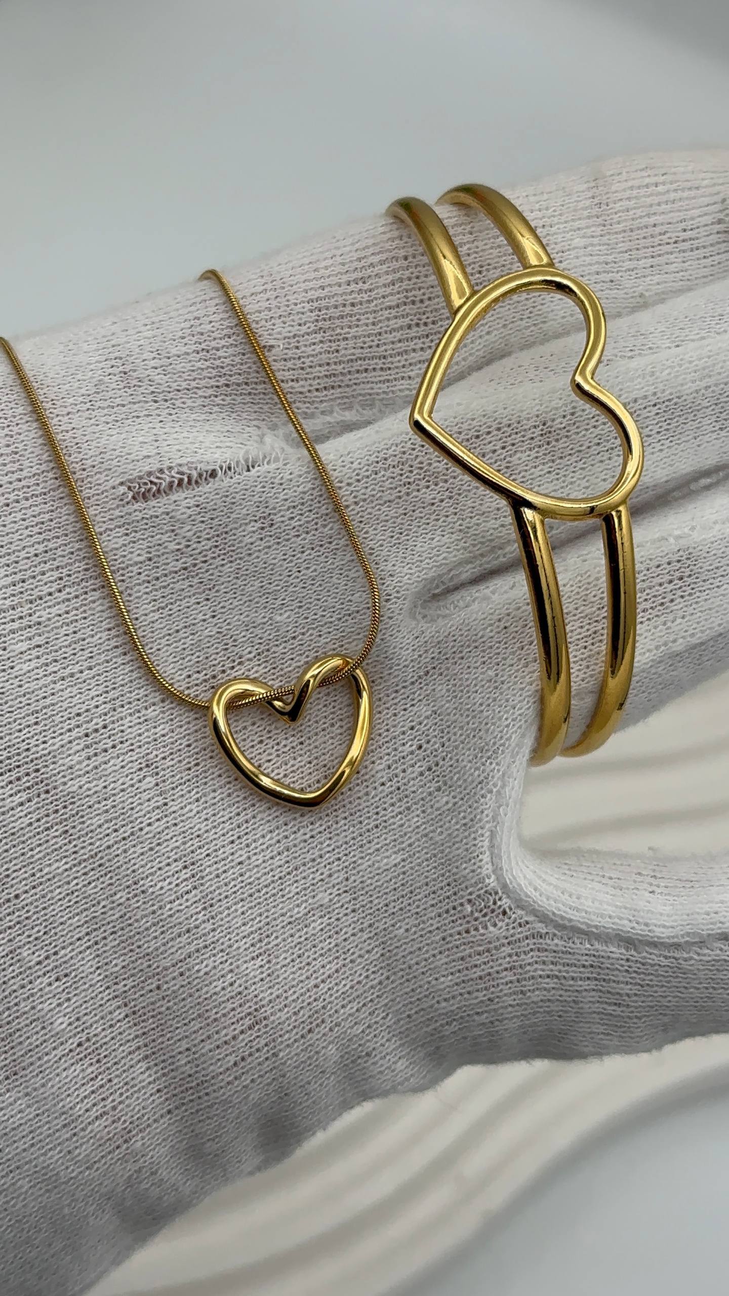 Bracelet et Bague coeur jonc ✨👌| 3490 DA