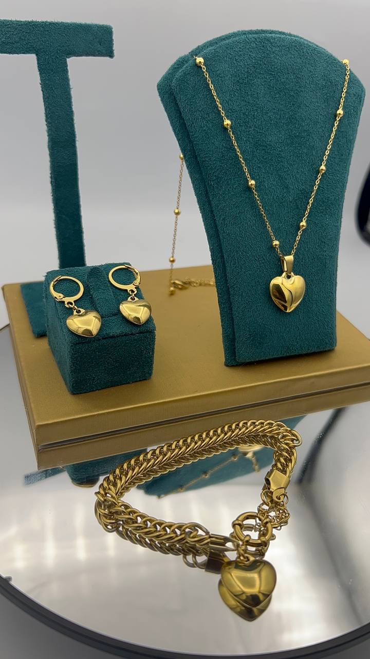 Parure 3 Coeur | طقم ثلاث قلوب العشق | اطلب الان و عندك هدية 🎁