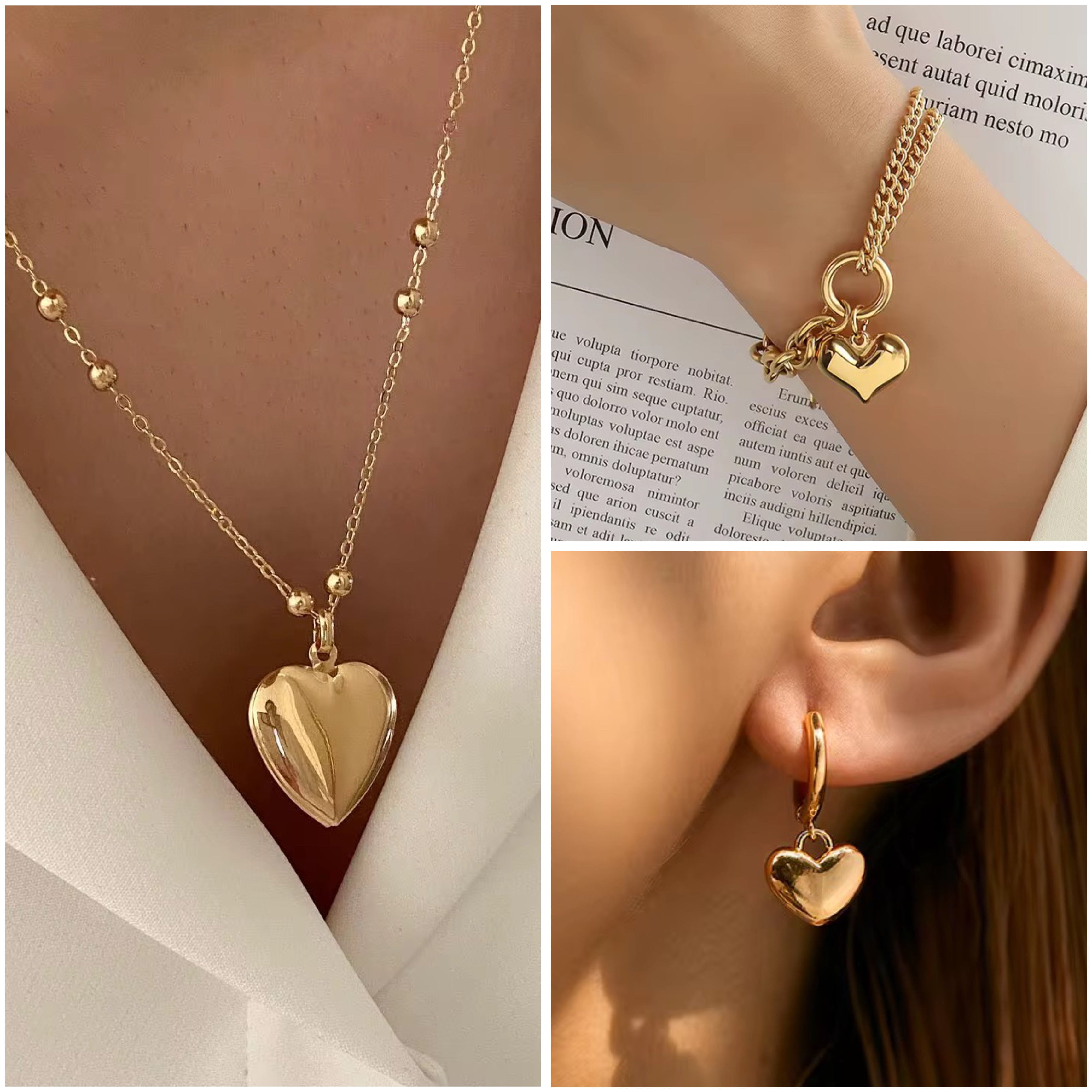 Parure 3 Coeur | طقم ثلاث قلوب العشق | اطلب الان و عندك هدية 🎁